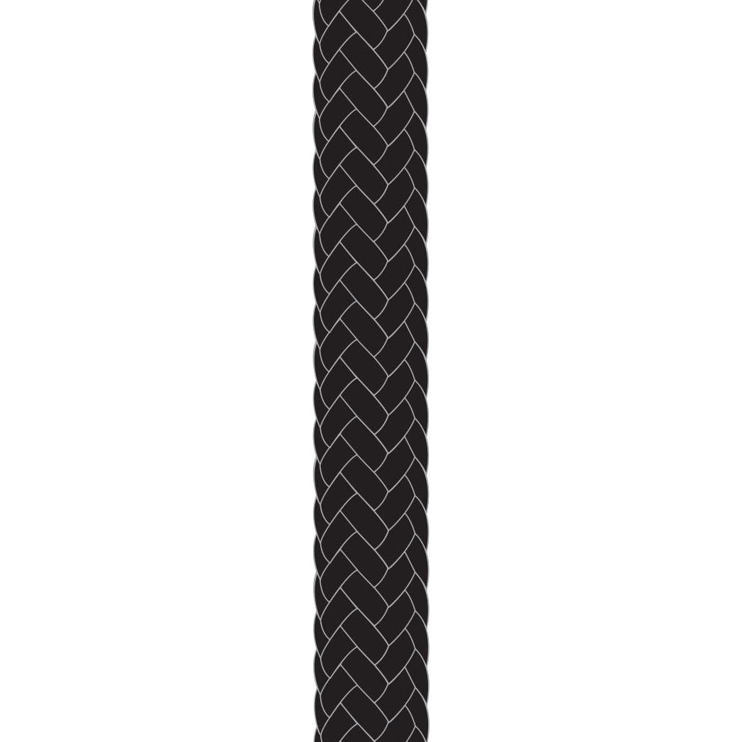 Kingfisher Braid on Braid Polyester Rope Black 12mm