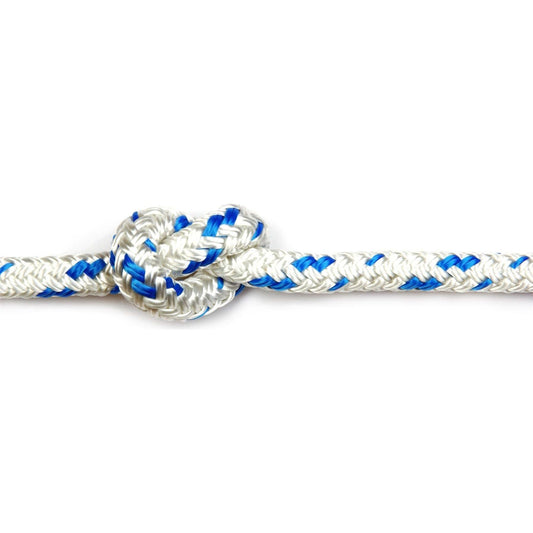 Kingfisher Braid on Braid Polyester Rope Blue Fleck 14mm