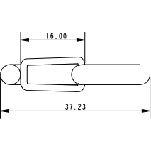 Allen Stainless S Hook w Spring Keeper 67mm