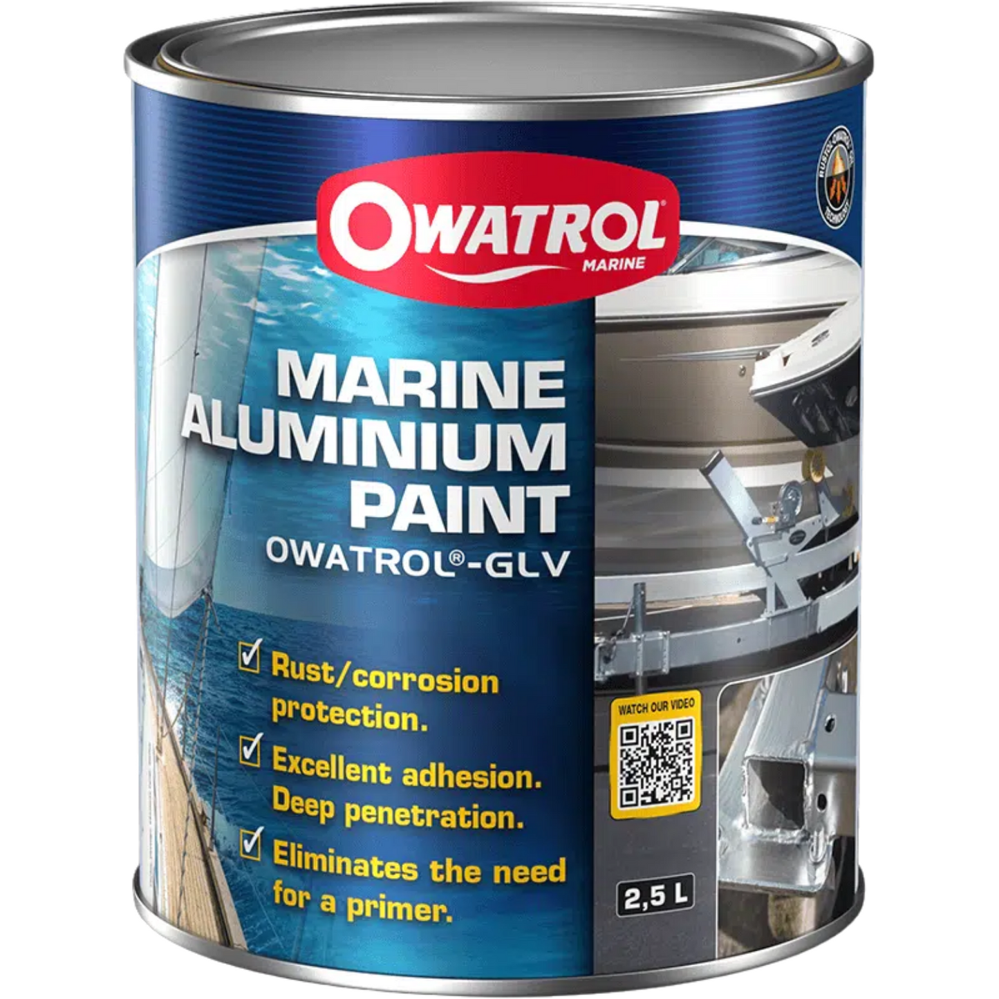 Owatrol GLV Aluminium Paint 750ml Rust Coating Treatment Steel etc