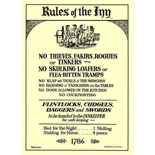 Nauticalia Galley Cloth, Rules of The Inn, 24600