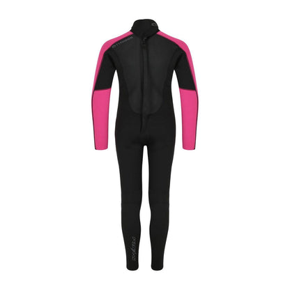 Typhoon Swarm3 Youth One Piece Wetsuit Black Pink