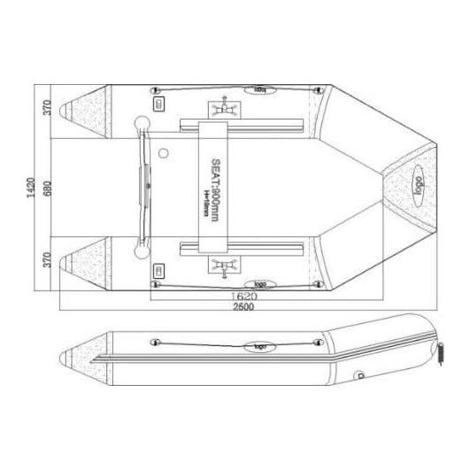 260-AF Tender Seago Inflatable Boat