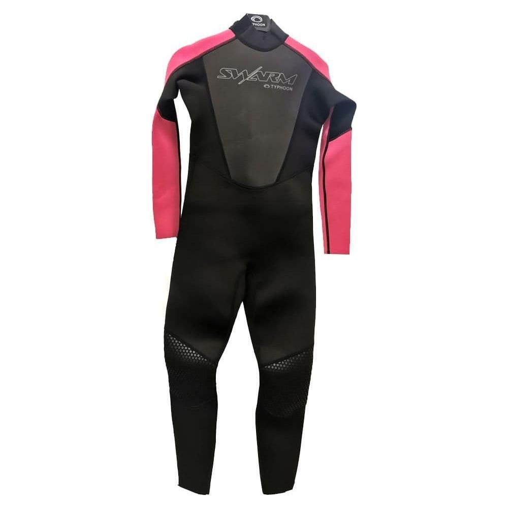 Typhoon Swarm3 Youth One Piece Wetsuit Black Pink