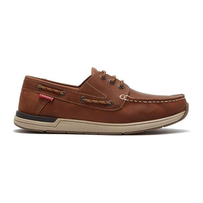 Chatham Hastings Tan Classic Premium Lace up Boat shoe Size 8 Clearance