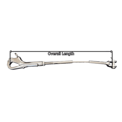 Guardrail Gate Assembly with Pelican Hook