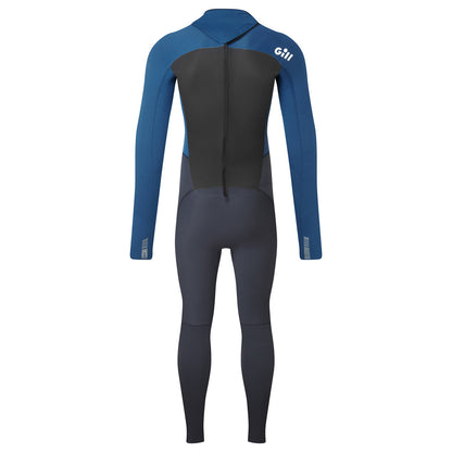 Gill Men’s Pursuit Wetsuit 4/3mm Back Zip Atlantic Blue/Dark Blue