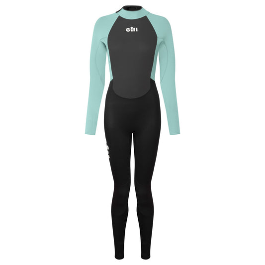 Gill Women’s Pursuit Wetsuit 4/3mm Back Zip Eggshell/Black