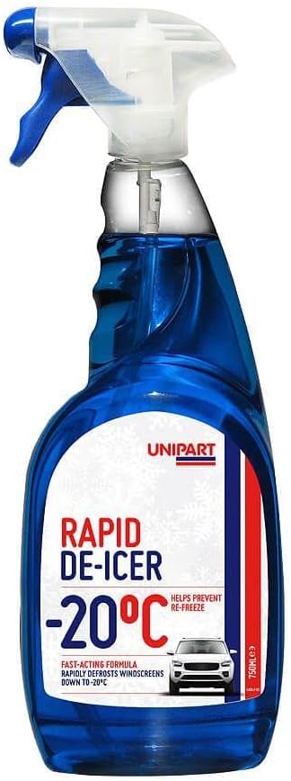 Unipart Rapid Car Windscreen De-Icer - 750ml Spray Box 12 750ml