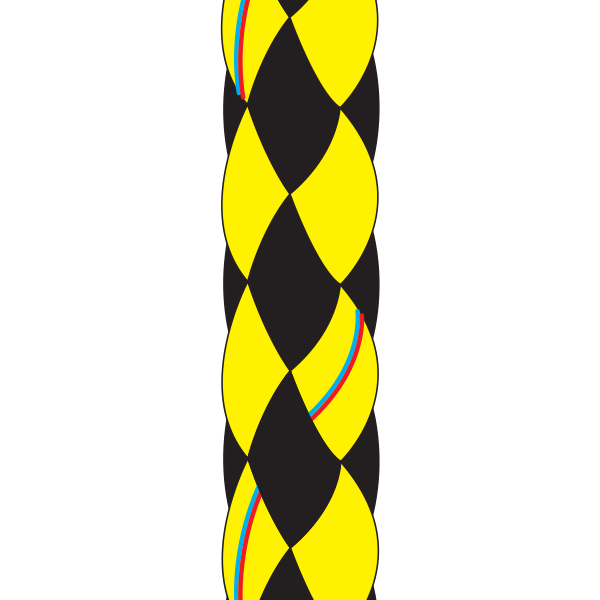 Evo Race8 Black/Yellow 4mm