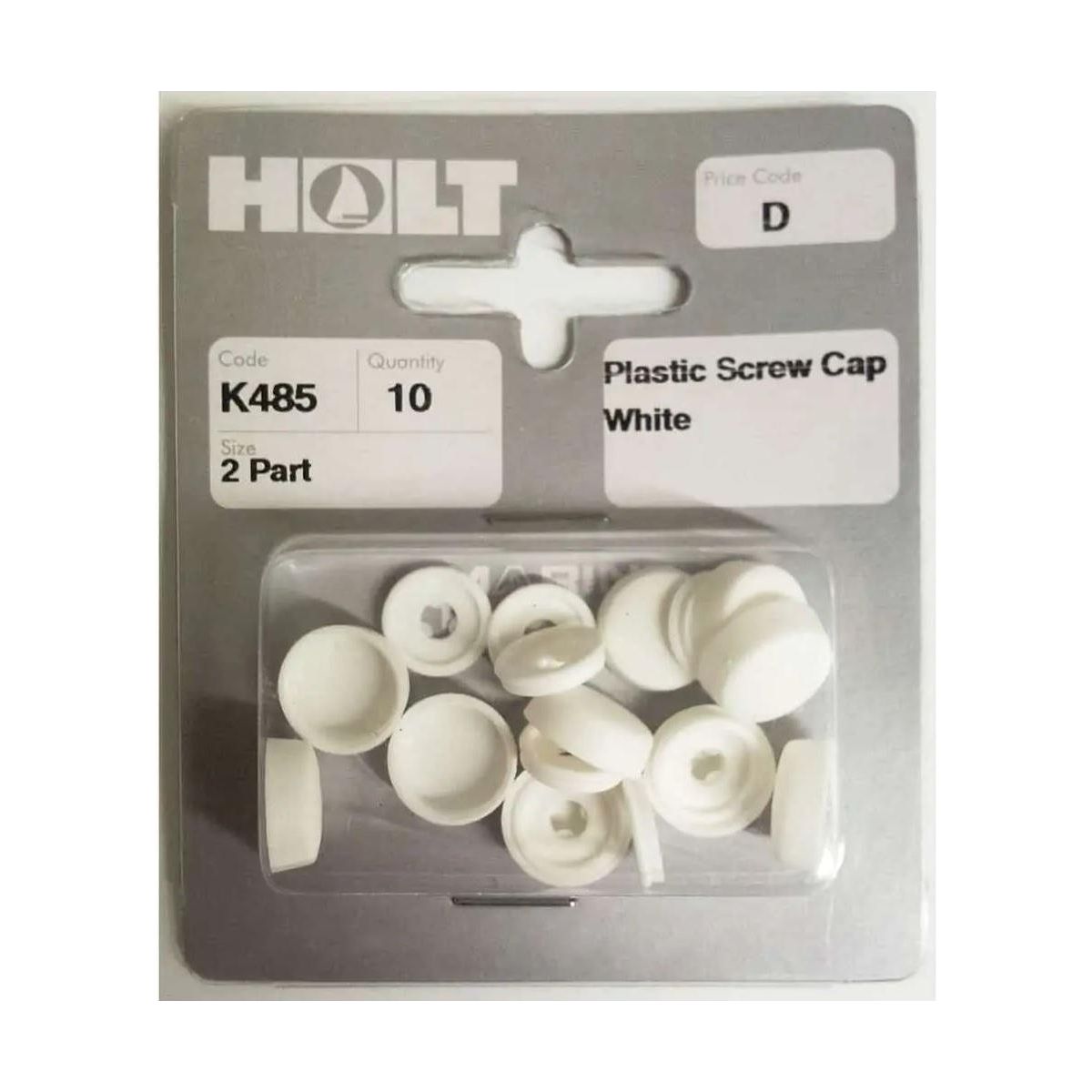 Holt Plastic Screw Cap White - K485