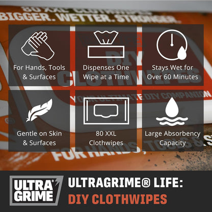 UltraGrime Life: DIY 80XXL Clothwipes