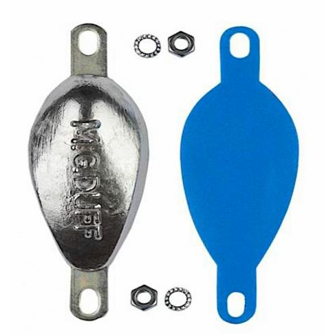 Zinc Hull Anode Pear 2.1 Kg Kit Pad and Nuts ZD77KIT