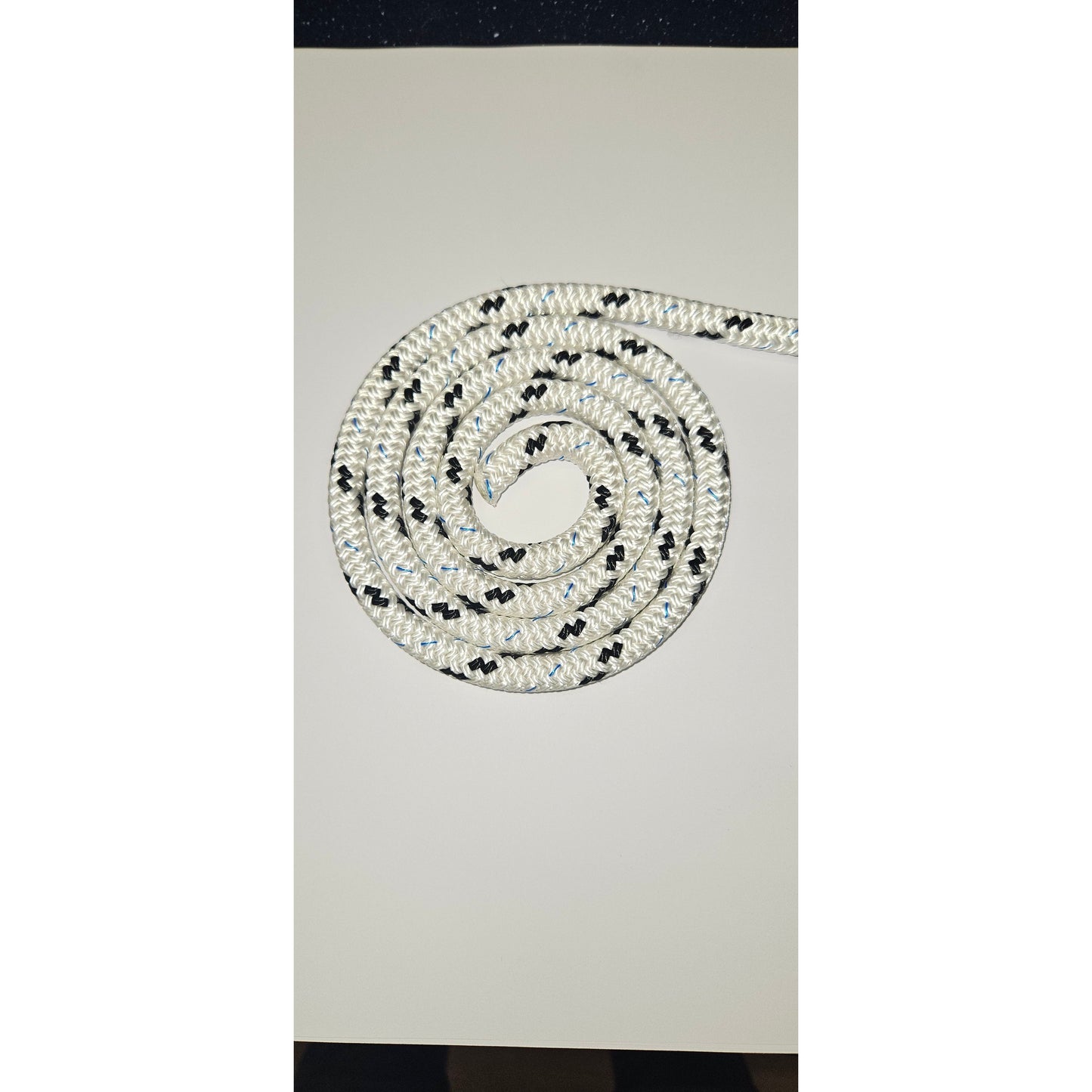 Kingfisher Braid on Braid Polyester Rope Black Fleck 12mm