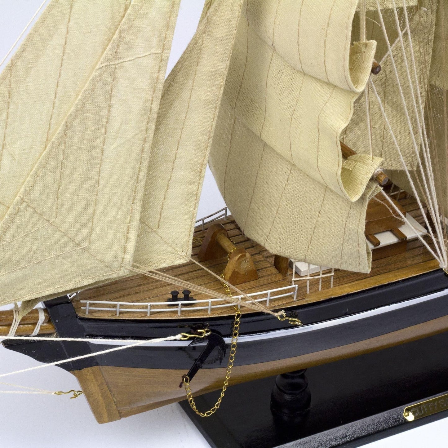 Cutty Sark Display Model Clipper Ship Assembled including Stand 55cm