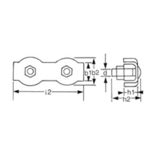 Duplex Wire Rope Grips Stainless Steel