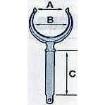 Galvanised Rowlock with Plate 50mm -56mm - 61mm