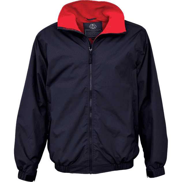 Maindeck Crew Jacket Navy with Red Fleece Lining Sailing Jacket