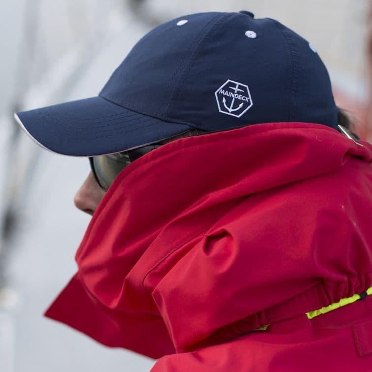 Maindeck Sailing Cap Navy Quickdrying with Retainer Clip