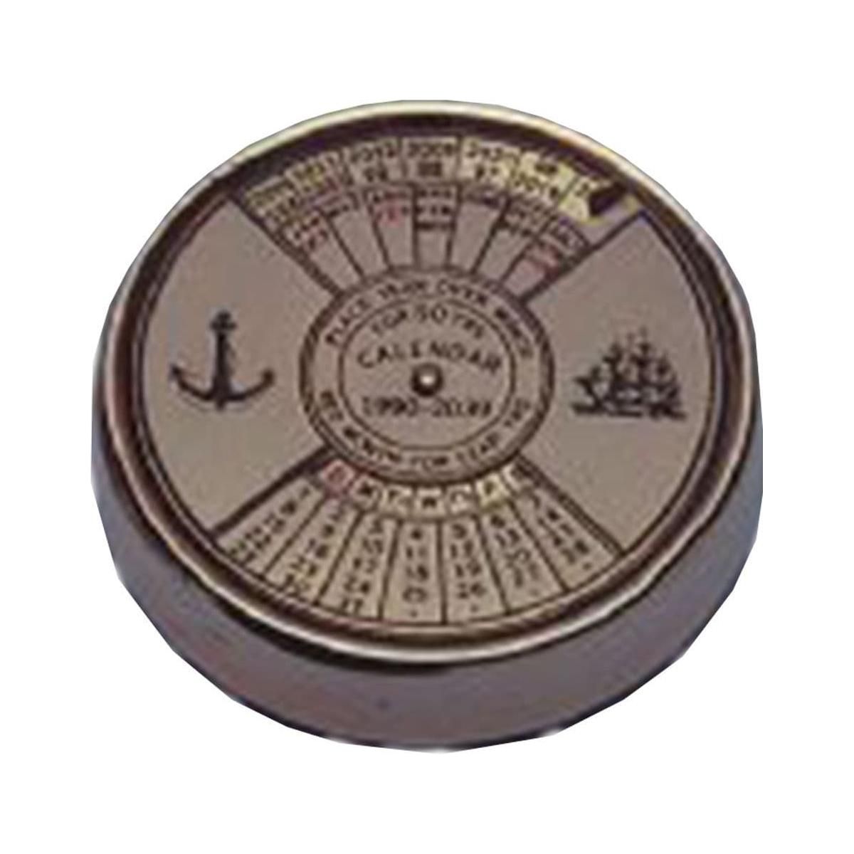 Nauticalia 50 Year  Calendar Brass Paperweight