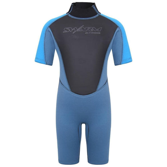 Typhoon Swarm Infant Shorty Wetsuit  Steel Blue Black